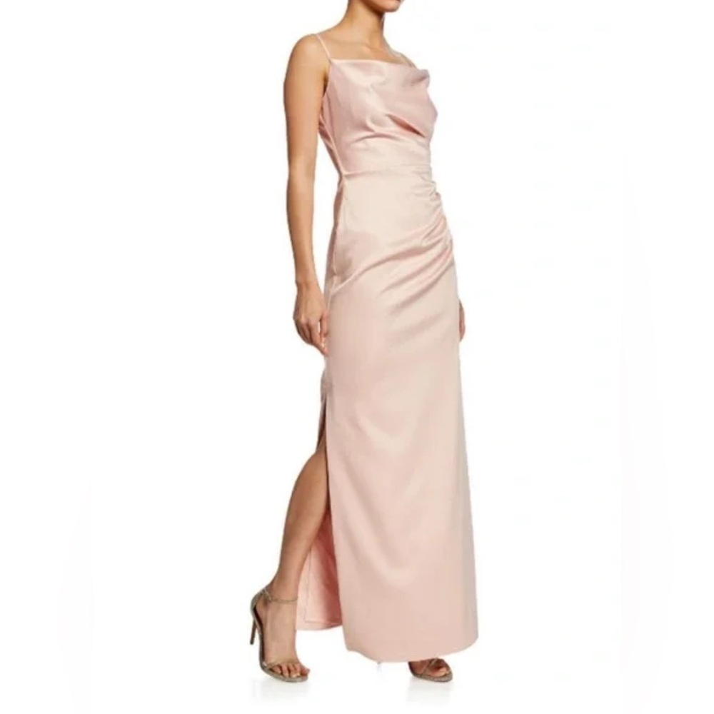 Laundry By Shelli Segal One Shoulder Pink Dress